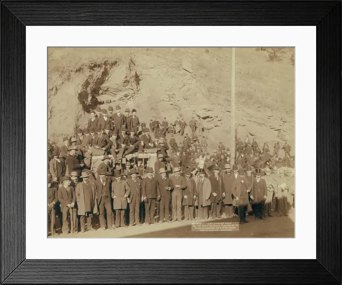 Framed Print : Last Deadwood Coach The last trip of the famous Stage Dec 28, 90, 1890. Creator: John C. H. Grabill