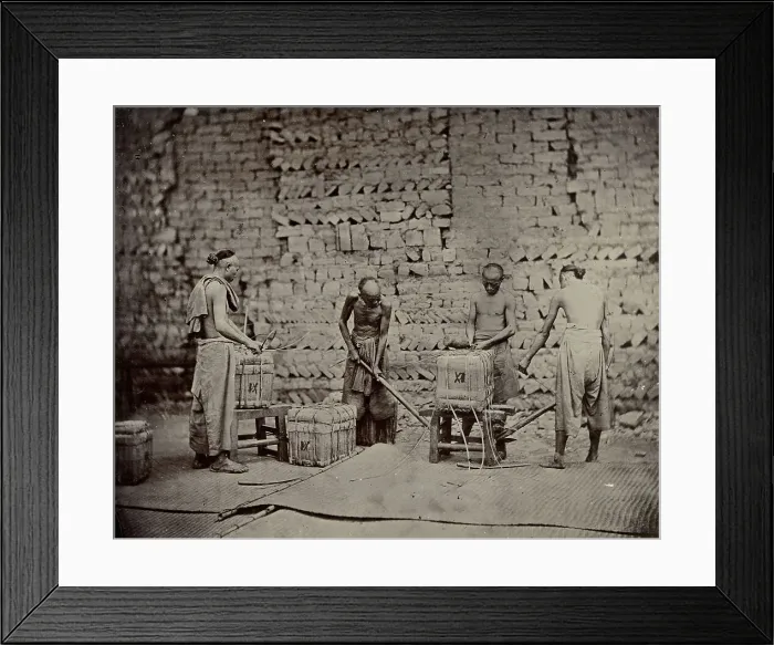 Framed Print : Packaging of slab tea, end of 19th century. Creator: Nikolai Apollonovich Charushin Framed Print : Packaging of slab tea, end of 19th century. Creator: Nikolai Apollonovich Charushin