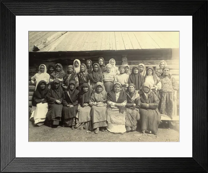 Framed Print : Cossack women are women, 1909. Creator: Nikolai Georgievich Katanaev