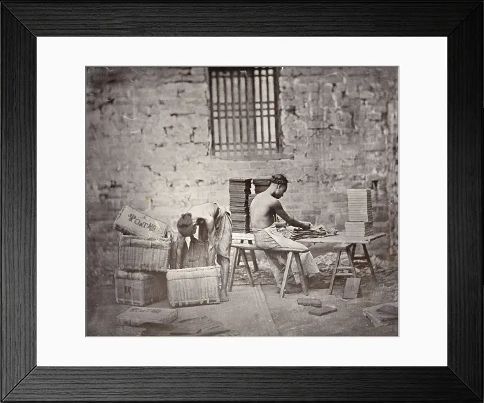 Framed Print : Brick tea packaging, end of 19th century. Creator: Nikolai Apollonovich Charushin Framed Print : Brick tea packaging, end of 19th century. Creator: Nikolai Apollonovich Charushin