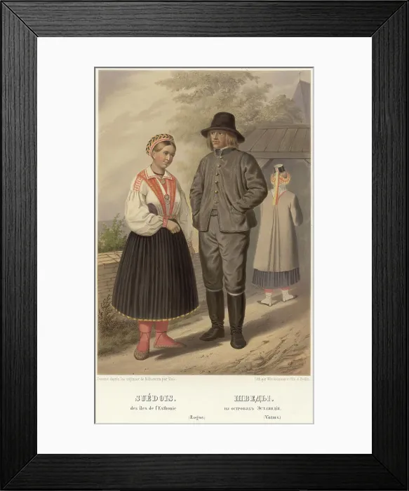 Framed Print : Swedes. On the islands of Estonia, 1862. Creator: Karl Fiale Framed Print : Swedes. On the islands of Estonia, 1862. Creator: Karl Fiale