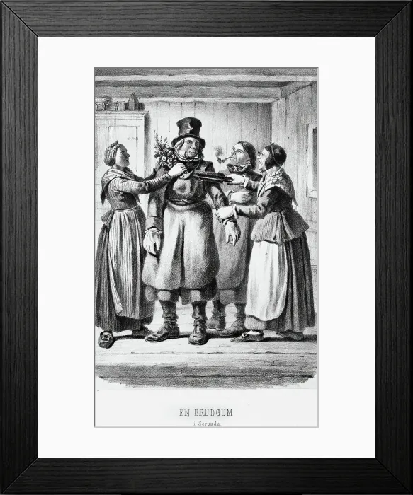 Framed Print : A Groom in Sorunda, 1850s. Creator: Carl Andreas Dahlstrom. A Groom in Sorunda, 1850s. Creator: Carl Andreas Dahlstrom Framed Print : A Groom in Sorunda, 1850s. Creator: Carl Andreas Dahlstrom. A Groom in Sorunda, 1850s. Creator: Carl Andreas Dahlstrom