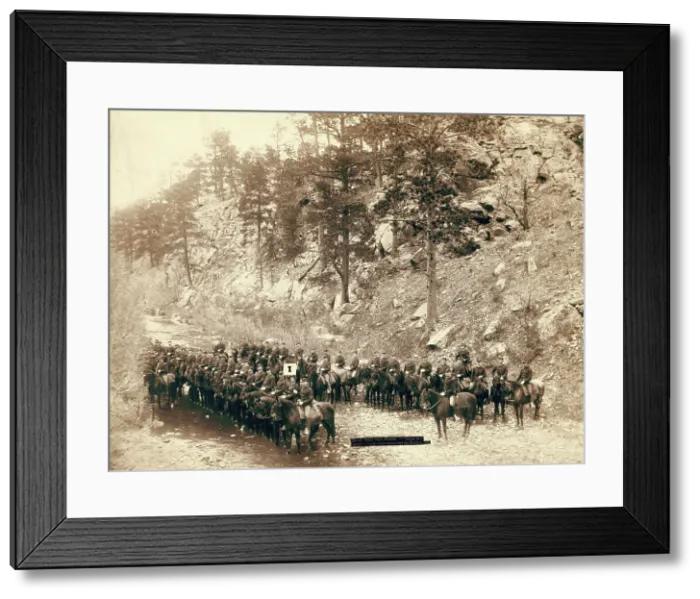 Framed Print : Near Fort Meade I troop, 8th Cavalry, 1889. Creator: John C. H. Grabill. Near Fort Meade I troop, 8th Cavalry, 1889. Creator: John C. H. Grabill Framed Print : Near Fort Meade I troop, 8th Cavalry, 1889. Creator: John C. H. Grabill. Near Fort Meade I troop, 8th Cavalry, 1889. Creator: John C. H. Grabill