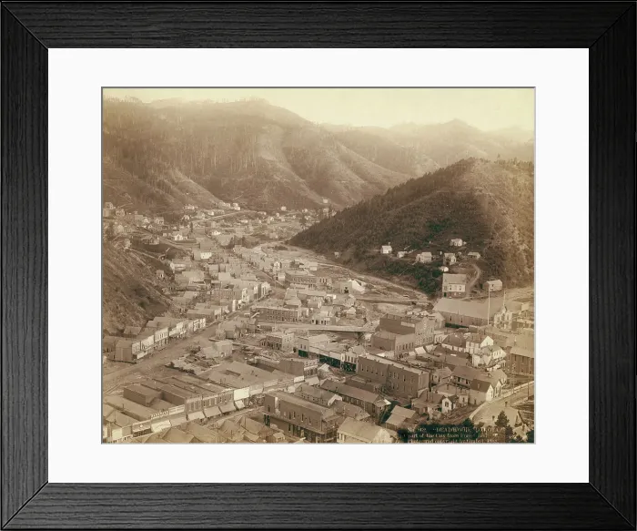 Framed Print : Deadwood From Mt Moriah, 1888. Creator: John C. H. Grabill Framed Print : Deadwood From Mt Moriah, 1888. Creator: John C. H. Grabill