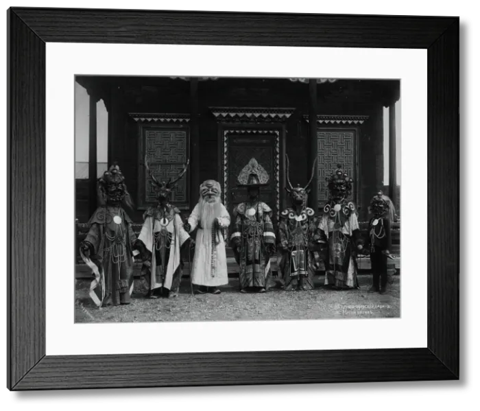 Framed Print : Gusinoozersky datsan. Masks of gods, early 19th century. Creator: Nikolai Apollonovich Charushin Framed Print : Gusinoozersky datsan. Masks of gods, early 19th century. Creator: Nikolai Apollonovich Charushin