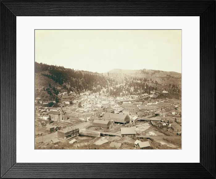 Framed Print : Deadwood, [SD] from McGovern Hill, 1888. Creator: John C. H. Grabill