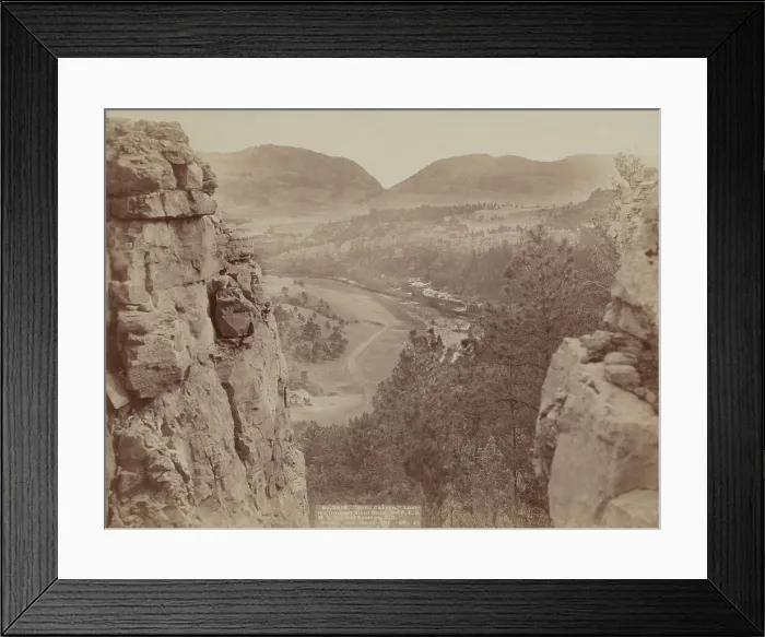 Framed Print : Echo Canyon Looking through Sioux Pass On FE and MV Ry, Hot Springs, SD, 1891. Creator: John C. H. Grabill Framed Print : Echo Canyon Looking through Sioux Pass On FE and MV Ry, Hot Springs, SD, 1891. Creator: John C. H. Grabill
