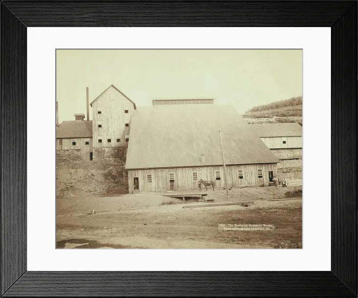 Framed Print : The Deadwood Reduction Works, 1890. Creator: John C. H. Grabill Framed Print : The Deadwood Reduction Works, 1890. Creator: John C. H. Grabill