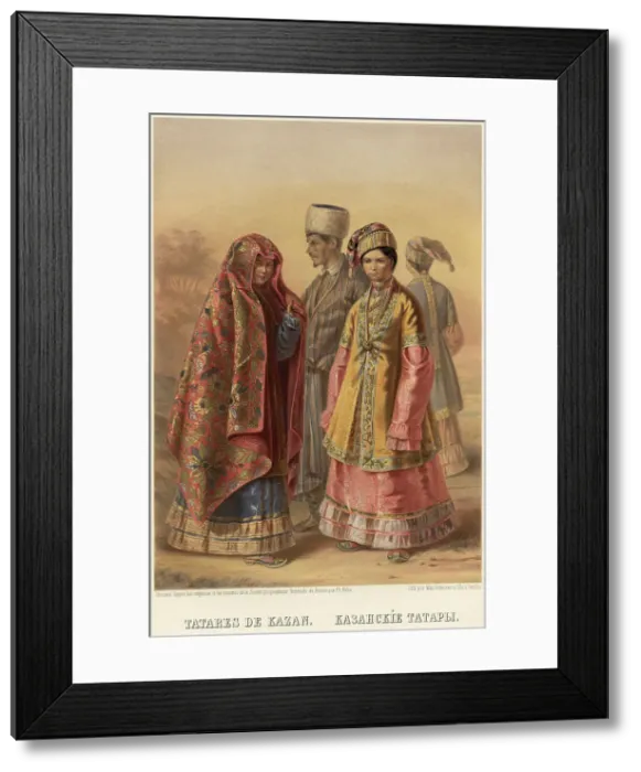 Framed Print : Kazan Tatars, 1862. Creator: Karlis Huns Framed Print : Kazan Tatars, 1862. Creator: Karlis Huns