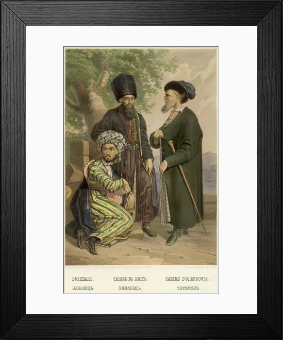 Framed Print : Bukharan. Kievan. Tatar, 1862. Creator: Karlis Huns Framed Print : Bukharan. Kievan. Tatar, 1862. Creator: Karlis Huns