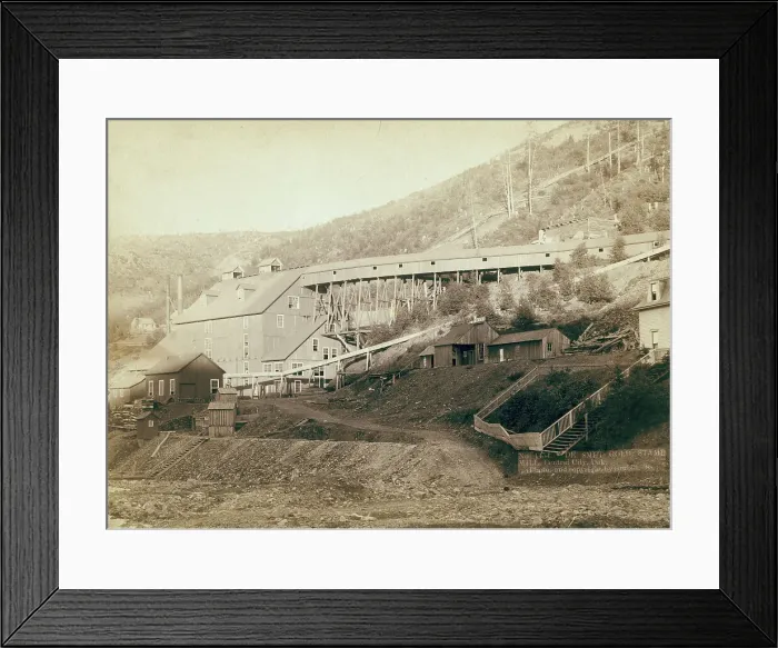 Framed Print : De Smet Gold Stamp Mill, Central City, Dak, 1888. Creator: John C. H. Grabill Framed Print : De Smet Gold Stamp Mill, Central City, Dak, 1888. Creator: John C. H. Grabill