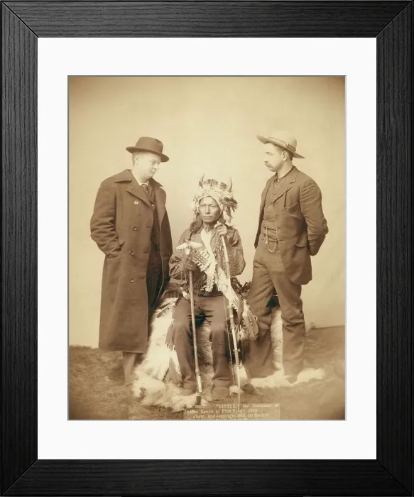 Framed Print : Little, the instigator of Indian Revolt at Pine Ridge, 1890, 1891. Creator: John C. H. Grabill Framed Print : Little, the instigator of Indian Revolt at Pine Ridge, 1890, 1891. Creator: John C. H. Grabill