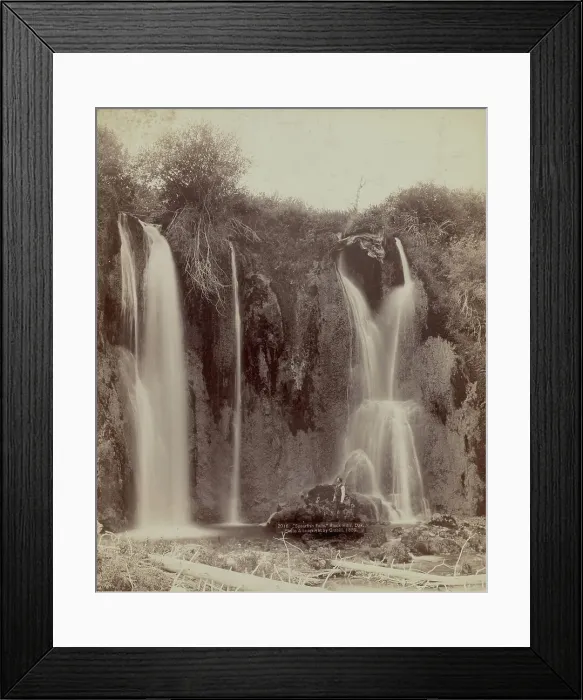 Framed Print : Spearfish Falls Black Hills, Dak, 1889. Creator: John C. H. Grabill Framed Print : Spearfish Falls Black Hills, Dak, 1889. Creator: John C. H. Grabill