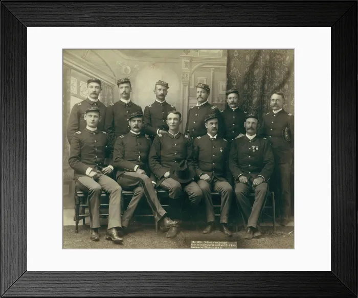 Framed Print : Officers of the 9th Cavalry, 1891. Creator: John C. H. Grabill Framed Print : Officers of the 9th Cavalry, 1891. Creator: John C. H. Grabill