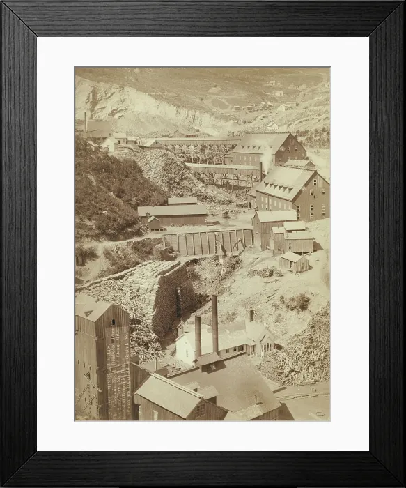 Framed Print : Mines and Mills, 1888. Creator: John C. H. Grabill Framed Print : Mines and Mills, 1888. Creator: John C. H. Grabill