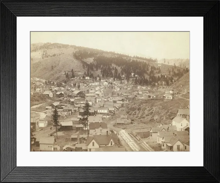 Framed Print : Deadwood, [SD] from Engleside, 1888. Creator: John C. H. Grabill