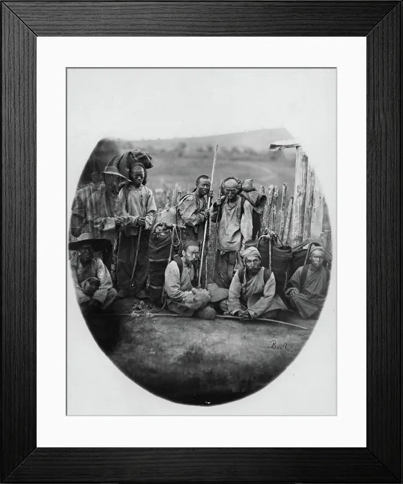 Framed Print : Mansi (Chinese exiles on the Russian border), 1865-1871. Creator: VV Lanin Framed Print : Mansi (Chinese exiles on the Russian border), 1865-1871. Creator: VV Lanin