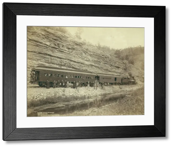 Framed Print : On the B[urlington] and M[issouri River] R'y near Hot Springs, SD, 1891. Creator: John C. H. Grabill. On the B[urlington] and M[issouri River] R'y near Hot Springs, SD, 1891. Creator: John C. H. Grabill