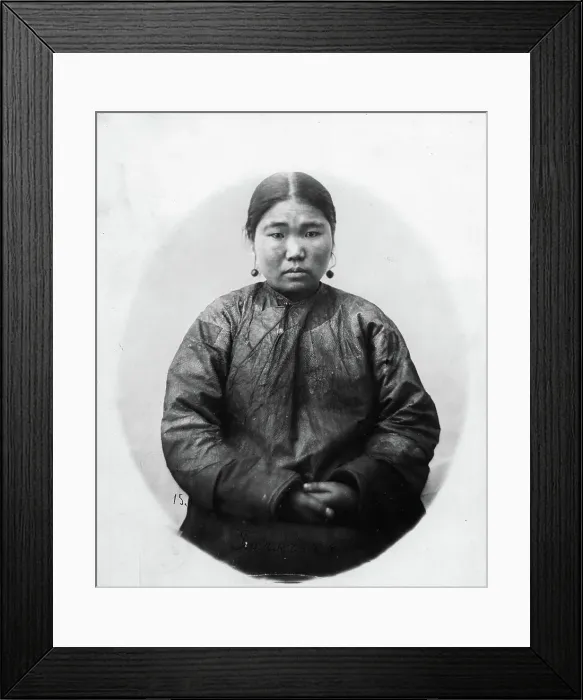 Framed Print : Gilyachka in a suit made of fish skin, 1865-1871. Creator: VV Lanin Framed Print : Gilyachka in a suit made of fish skin, 1865-1871. Creator: VV Lanin
