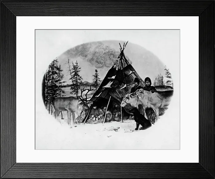 Framed Print : Tunguz urusa (yurt), 1865-1871. Creator: VV Lanin Framed Print : Tunguz urusa (yurt), 1865-1871. Creator: VV Lanin