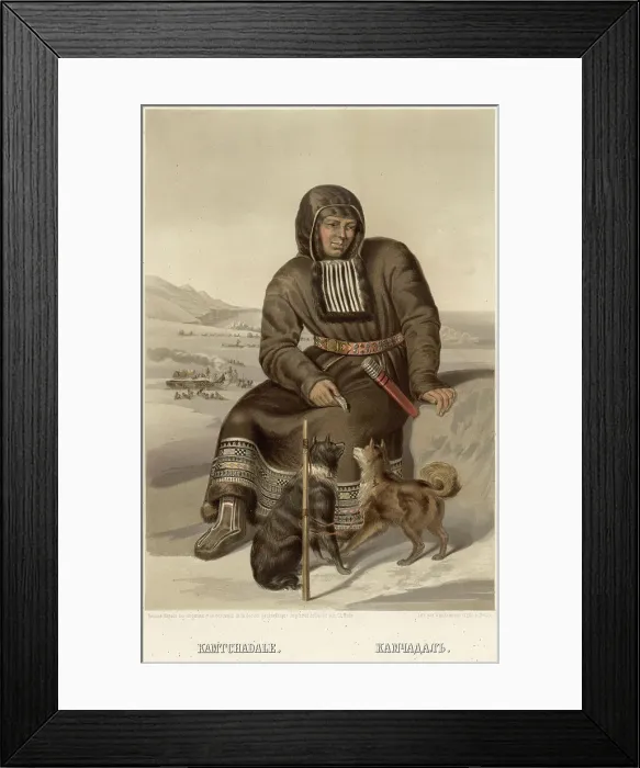 Framed Print : Kamchadal, 1862. Creator: Karlis Huns Framed Print : Kamchadal, 1862. Creator: Karlis Huns