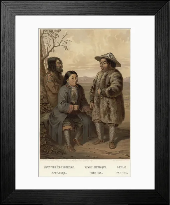 Framed Print : Kurilian. Gilyachka. Gilyak, 1862. Creator: Karlis Huns Framed Print : Kurilian. Gilyachka. Gilyak, 1862. Creator: Karlis Huns