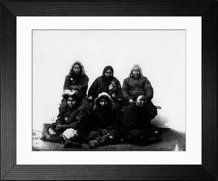 Framed Print : Gilyaks from Sakhalin Island, 1865-1871. Creator: VV Lanin Framed Print : Gilyaks from Sakhalin Island, 1865-1871. Creator: VV Lanin