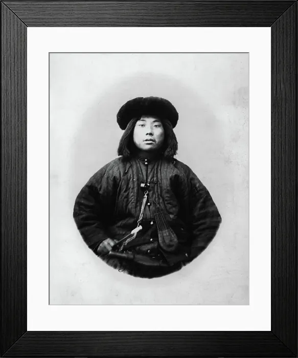 Framed Print : Gilyak in a winter suit, 1865-1871. Creator: VV Lanin Framed Print : Gilyak in a winter suit, 1865-1871. Creator: VV Lanin