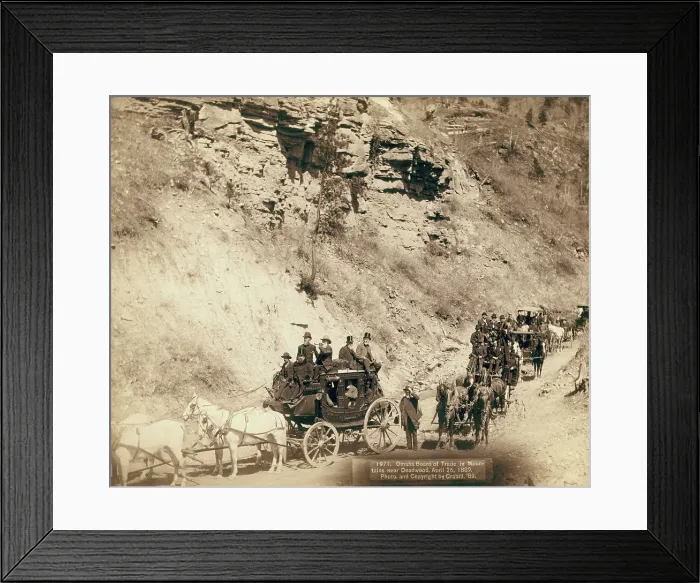 Framed Print : Omaha Board of Trade in Mountains near Deadwood, April 26, 1889, 1889. Creator: John C. H. Grabill Framed Print : Omaha Board of Trade in Mountains near Deadwood, April 26, 1889, 1889. Creator: John C. H. Grabill