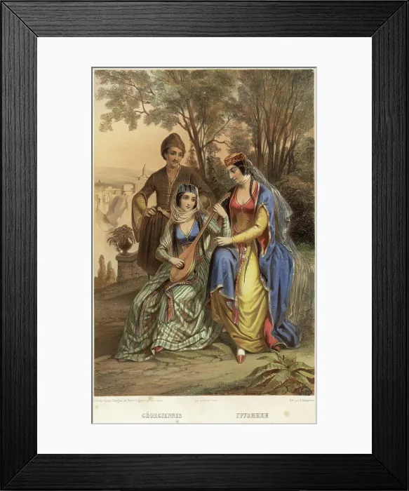 Framed Print : Georgians, 1862. Creator: Karlis Huns Framed Print : Georgians, 1862. Creator: Karlis Huns
