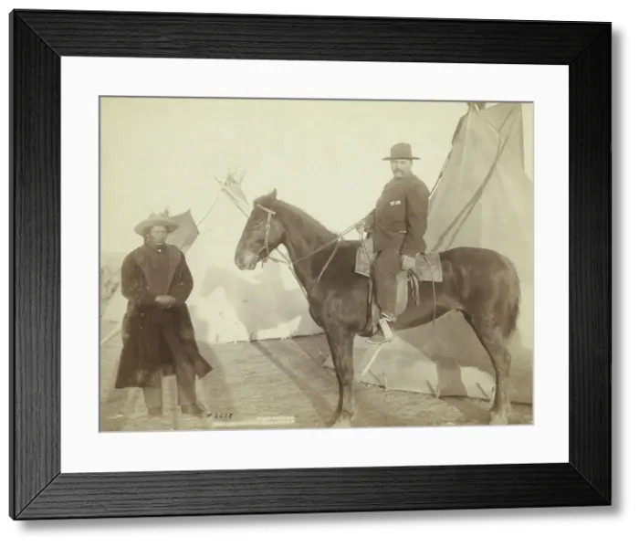 Framed Print : Chief Rocky Bear's home, 1891. Creator: John C. H. Grabill Framed Print : Chief Rocky Bear's home, 1891. Creator: John C. H. Grabill
