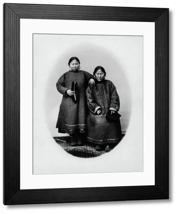 Framed Print : Daughter and mother, Gilyak, 1865-1871. Creator: VV Lanin