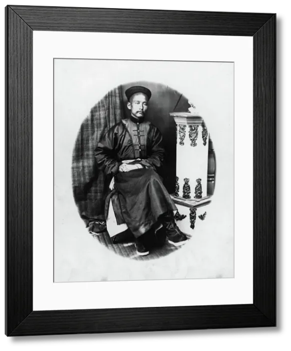 Framed Print : Chinese man from Aigul, 1865-1871. Creator: VV Lanin