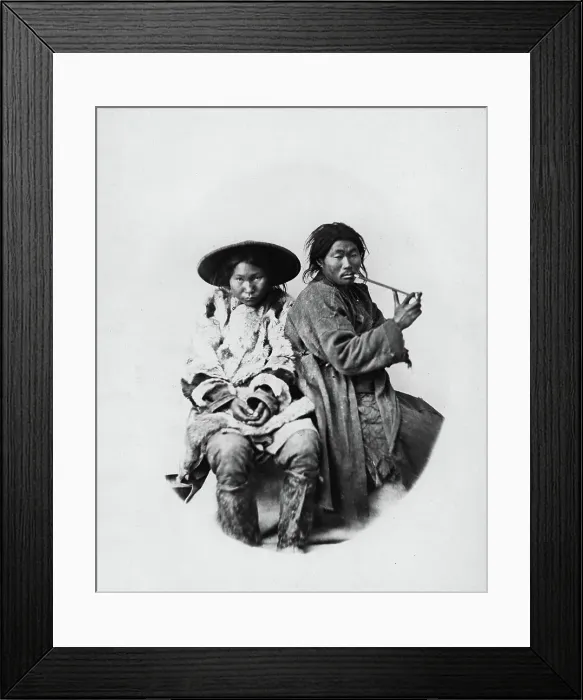 Framed Print : Gilyak boatmen, 1865-1871. Creator: VV Lanin Framed Print : Gilyak boatmen, 1865-1871. Creator: VV Lanin