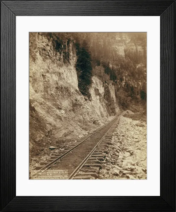 Framed Print : Grand Canyon Elk Canyon on Black Hills and Ft P RR, 1890. Creator: John C. H. Grabill Framed Print : Grand Canyon Elk Canyon on Black Hills and Ft P RR, 1890. Creator: John C. H. Grabill
