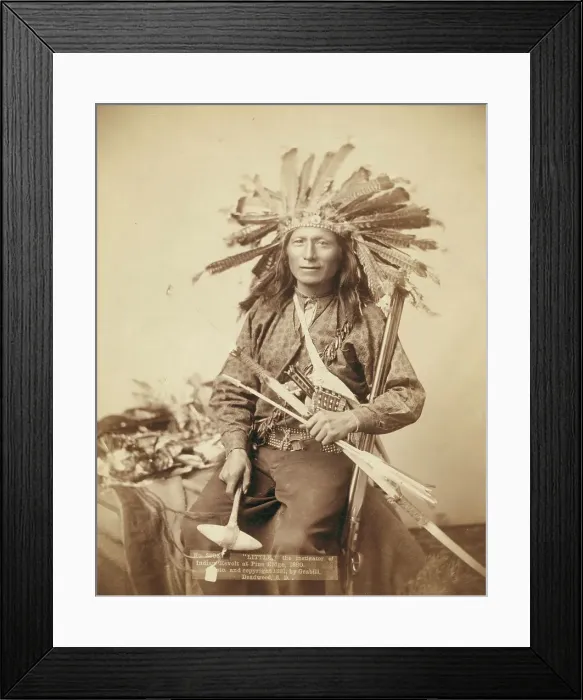 Framed Print : Little, the instigator of Indian Revolt at Pine Ridge, 1890, 1891 Creator: John C. H. Grabill Framed Print : Little, the instigator of Indian Revolt at Pine Ridge, 1890, 1891 Creator: John C. H. Grabill