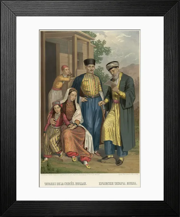 Framed Print : Crimean Tatars. Mullah, 1862. Creator: Karlis Huns Framed Print : Crimean Tatars. Mullah, 1862. Creator: Karlis Huns