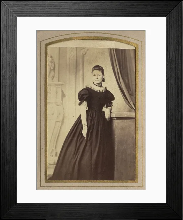 Framed Print : Young woman, 1890. Creator: Unknown Framed Print : Young woman, 1890. Creator: Unknown