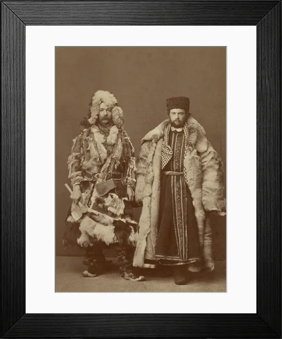 Framed Print : Krasnoyarsk merchants at the fair in Nizhny Novgorod, 1860-1870. Creator: Andrei Osipovich Karelin Framed Print : Krasnoyarsk merchants at the fair in Nizhny Novgorod, 1860-1870. Creator: Andrei Osipovich Karelin