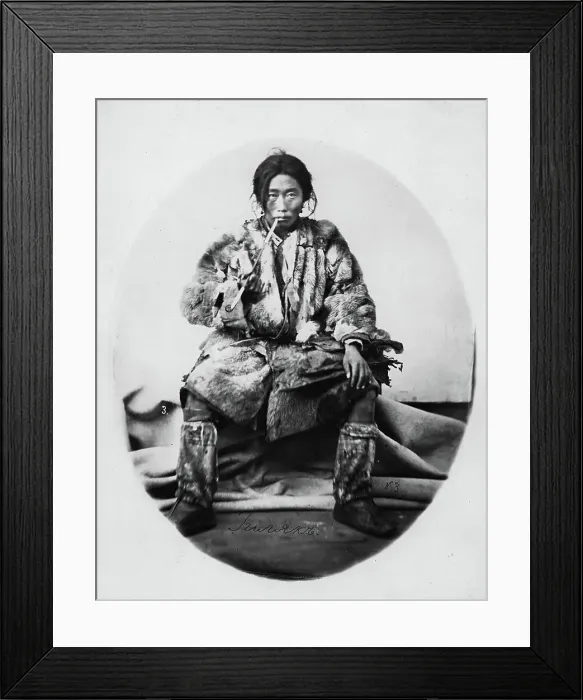 Framed Print : Nomadic Gilyak, 1865-1871. Creator: VV Lanin Framed Print : Nomadic Gilyak, 1865-1871. Creator: VV Lanin