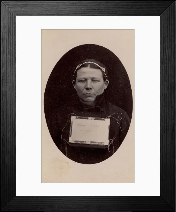 Framed Print : Evdokia Zotina - an exiled convict, 1893. Creator: AK Keppel Framed Print : Evdokia Zotina - an exiled convict, 1893. Creator: AK Keppel