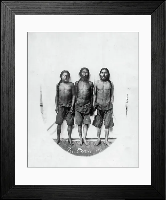 Framed Print : Gilyak fighters, 1865-1871. Creator: VV Lanin Framed Print : Gilyak fighters, 1865-1871. Creator: VV Lanin