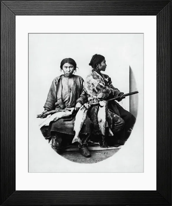 Framed Print : Gilyak fishermen, 1865-1871. Creator: VV Lanin Framed Print : Gilyak fishermen, 1865-1871. Creator: VV Lanin