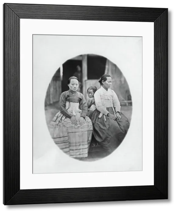 Framed Print : Korean women, 1865-1871. Creator: VV Lanin Framed Print : Korean women, 1865-1871. Creator: VV Lanin
