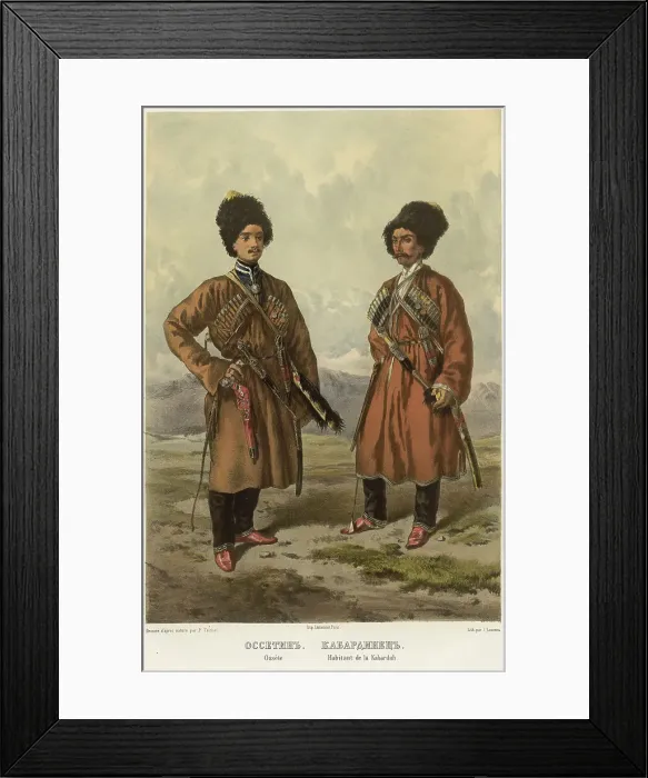 Framed Print : Ossetin. Kabardian, 1862. Creator: Frants Taikhel Framed Print : Ossetin. Kabardian, 1862. Creator: Frants Taikhel