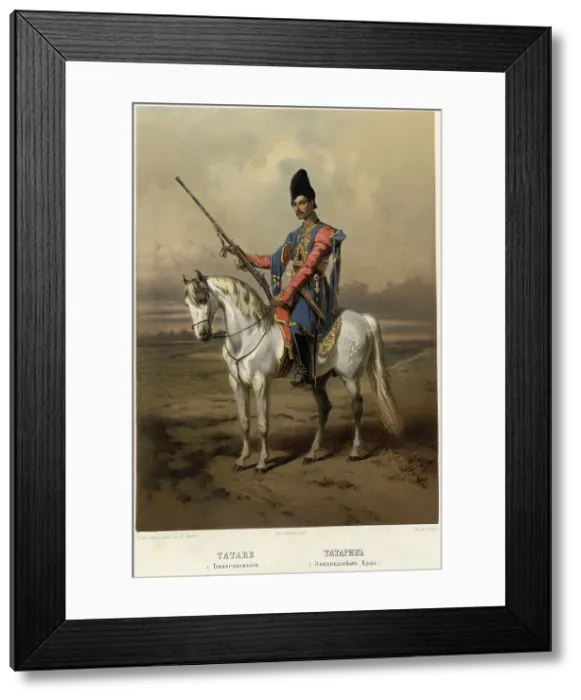 Framed Print : Tatar (Transcaucasian Territory), 1862. Creator: Frants Taikhel Framed Print : Tatar (Transcaucasian Territory), 1862. Creator: Frants Taikhel
