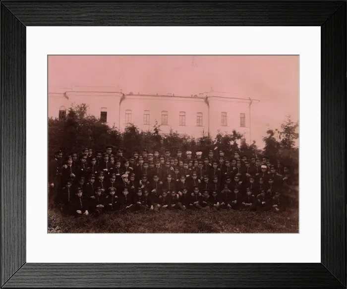 Framed Print : Group of Pupils in the First Four Grades in the School Garden, 1889. Creator: N Terekhov Framed Print : Group of Pupils in the First Four Grades in the School Garden, 1889. Creator: N Terekhov