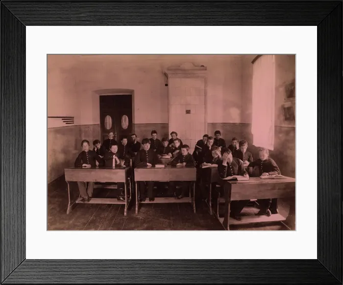 Framed Print : Classroom During a Lesson, 1889. Creator: N Terekhov