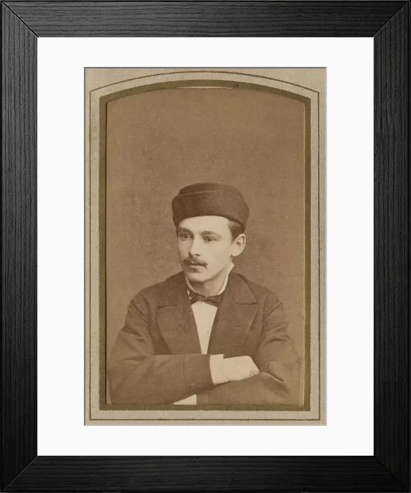 Framed Print : A young man (Innokenty Verkhovinsky) in demi-season clothes. late 19th-early 20th cent. Creator: PA Milevskii Framed Print : A young man (Innokenty Verkhovinsky) in demi-season clothes. late 19th-early 20th cent. Creator: PA Milevskii