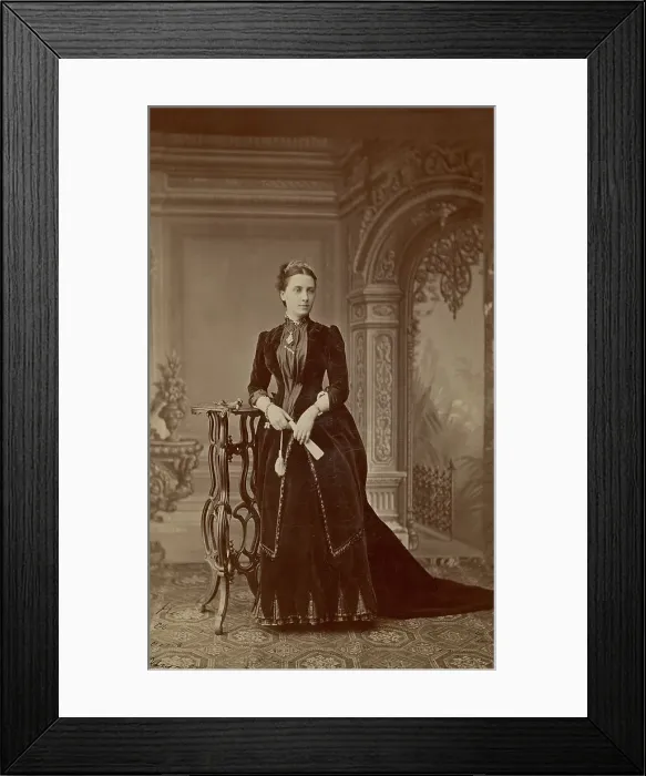 Framed Print : A portrait of Countess Sophia Sergeevna Ignatieva, wife of His Majesty's retinue... 1880-89. Creator: I Milevskii Framed Print : A portrait of Countess Sophia Sergeevna Ignatieva, wife of His Majesty's retinue... 1880-89. Creator: I Milevskii